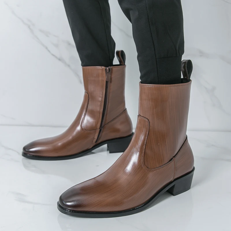 Men Shoes Marks - Stivaletti classici comodi Botas Stivaletti Chelsea