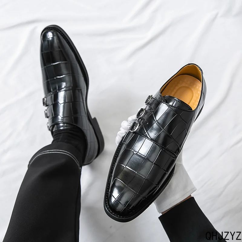 Men Shoes Eu To Us - Scarpe da uomo in pelle, stile