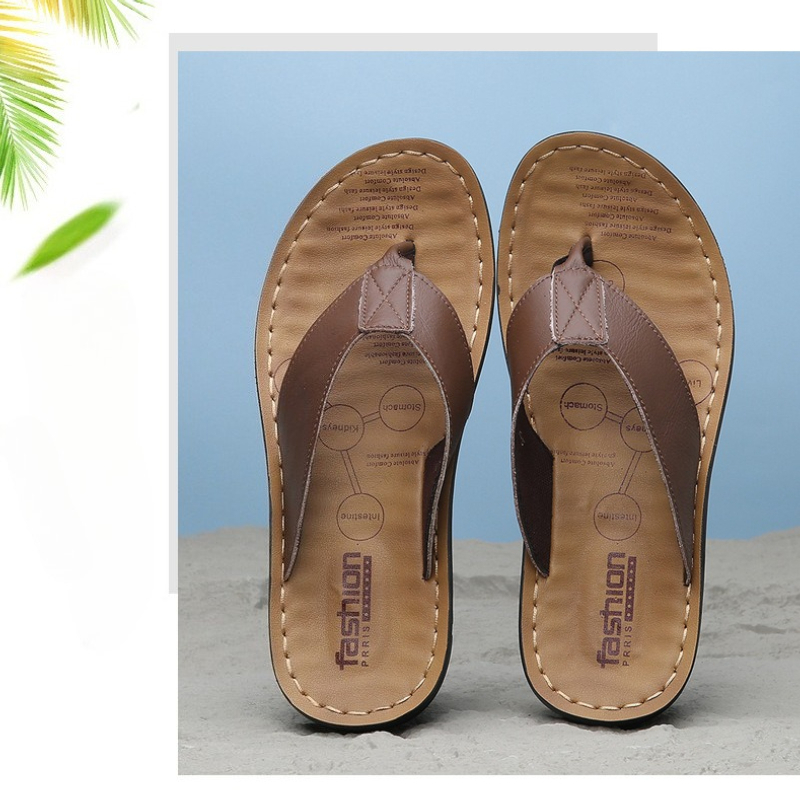 Men Shoes Marks - Sandali infradito da uomo in pelle