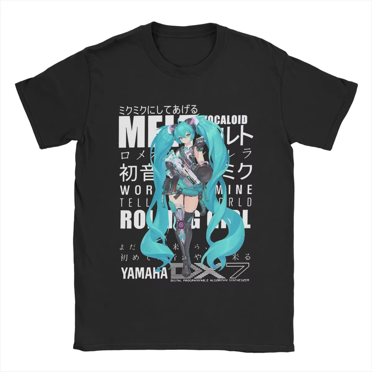 Men'S Shoes For Crews - T-shirt Cartoon Hatsune Miku per Uomo