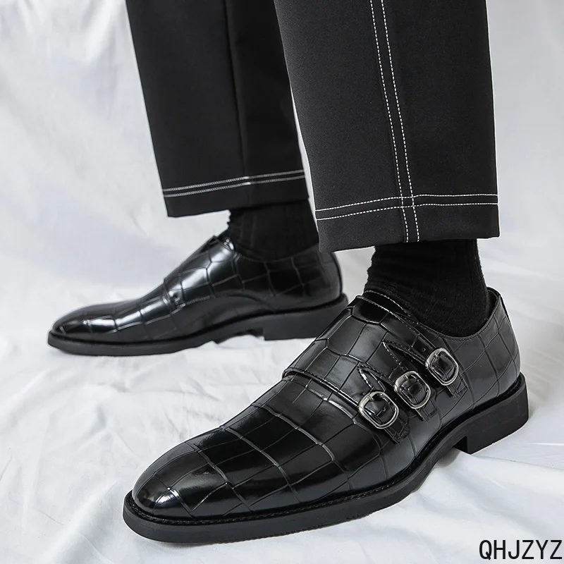 Men Shoes Eu To Us - Scarpe da uomo in pelle, stile
