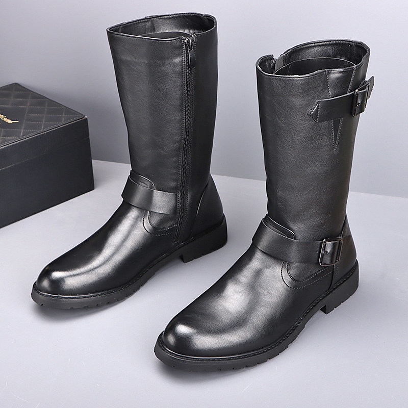 Men Shoes Type - Stivali da moto alti da uomo
