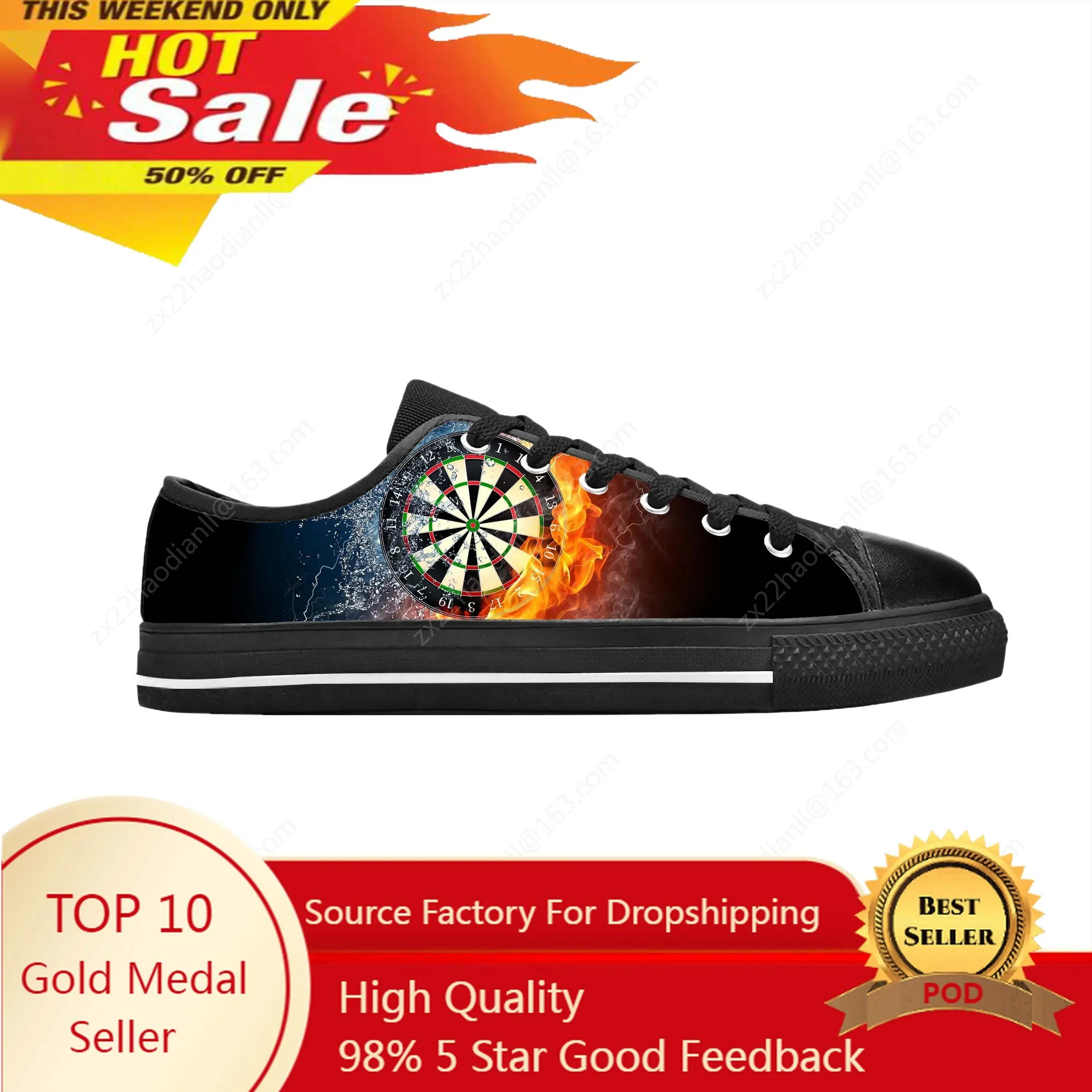 Men'S Shoes Target - Scarpe Basse con Stampa 3D a