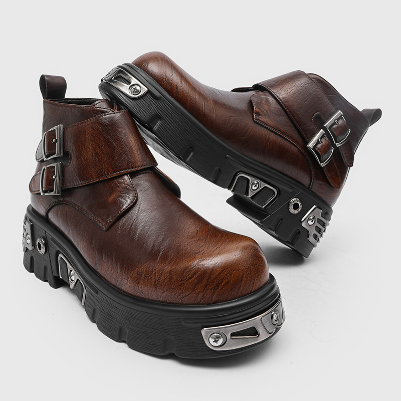 Men Shoes Type - stivali con plateau punk goth moda