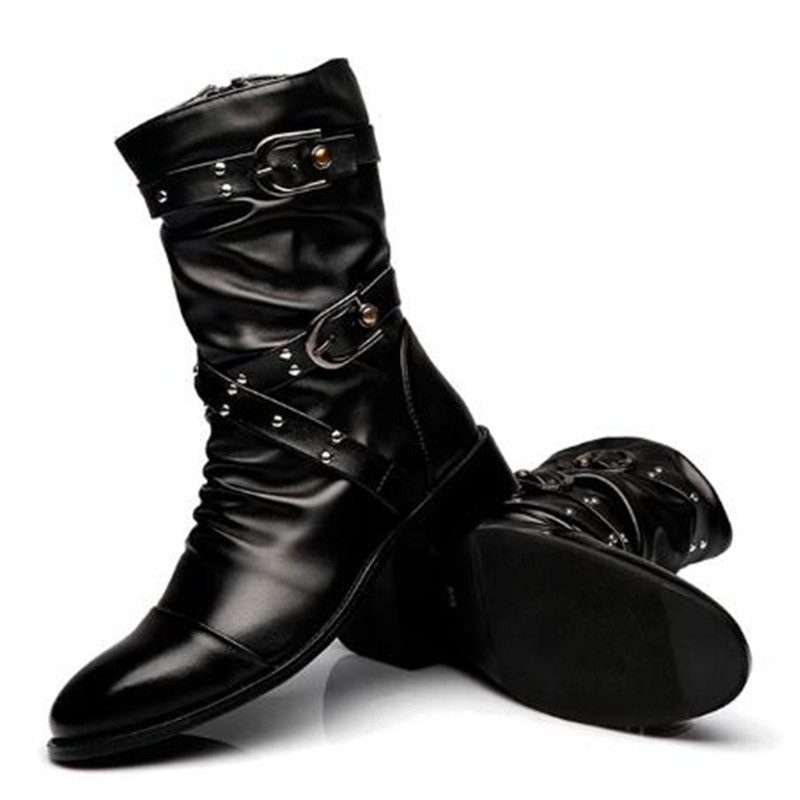 Stivali in Pelle di Alta Quali - Men Shoes Classic recensione e prezzo