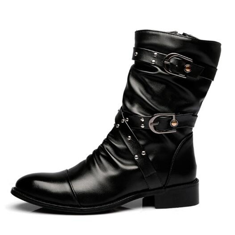 Stivali in Pelle di Alta Quali - Men Shoes Classic recensione e prezzo