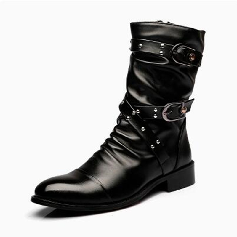 Stivali in Pelle di Alta Quali - Men Shoes Classic recensione e prezzo