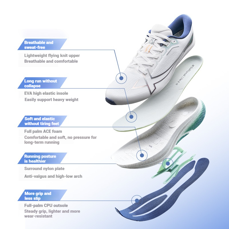 Xtep 2000 km Plus Scarpe da co - Men'S Xtep Shoes recensione e prezzo
